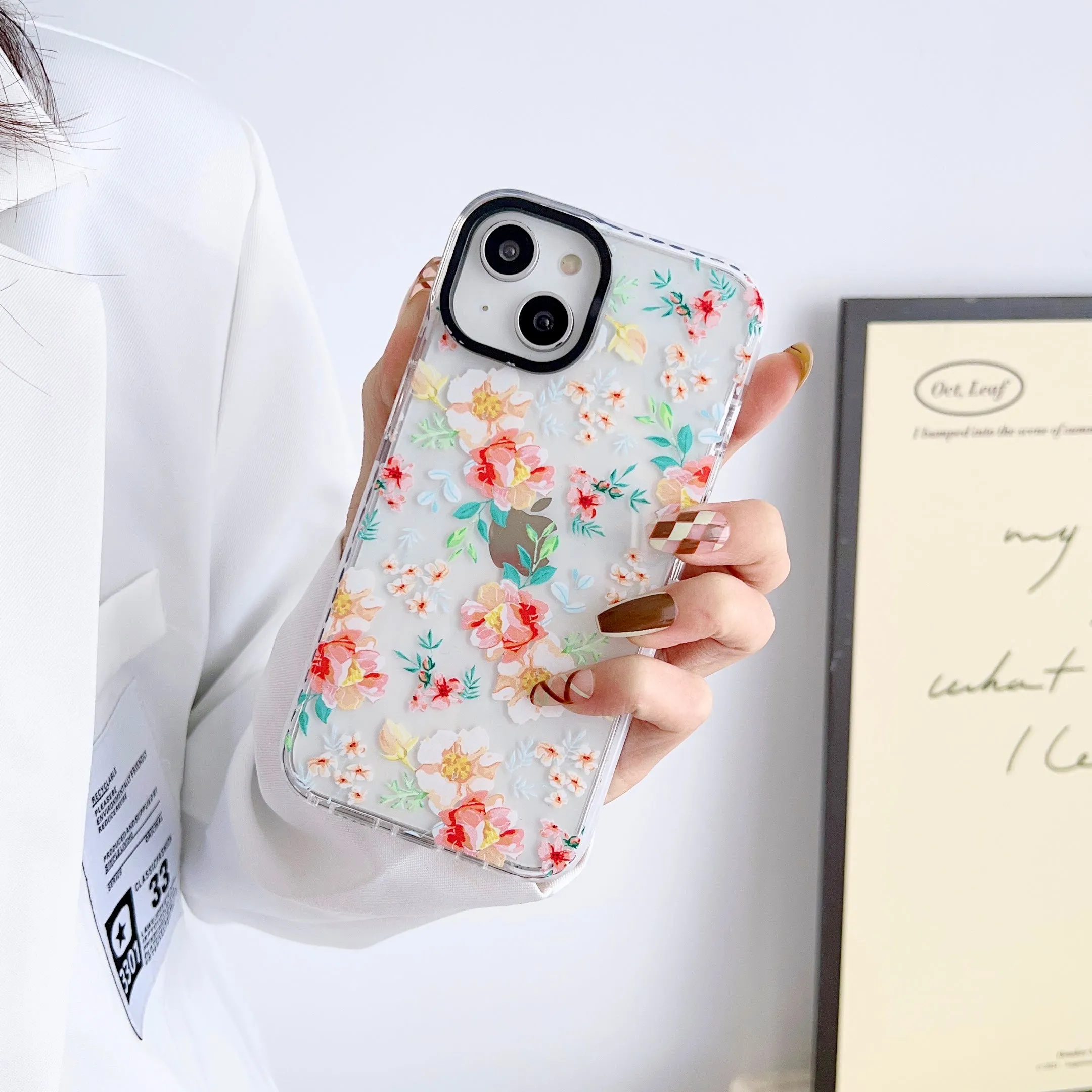 iPhone Impact Proof Silicon Case ( Butterfly And Florals )