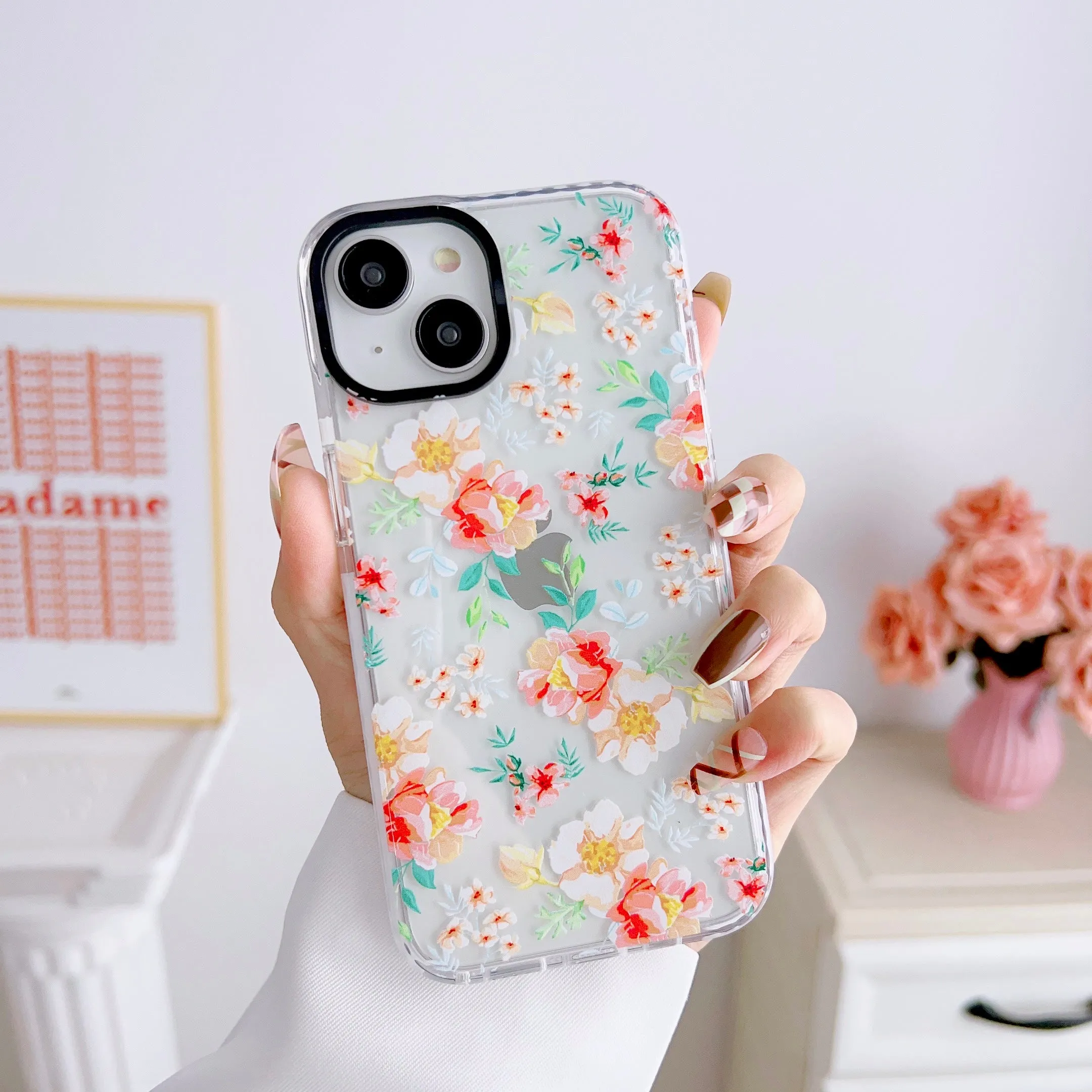 iPhone Impact Proof Silicon Case ( Butterfly And Florals )