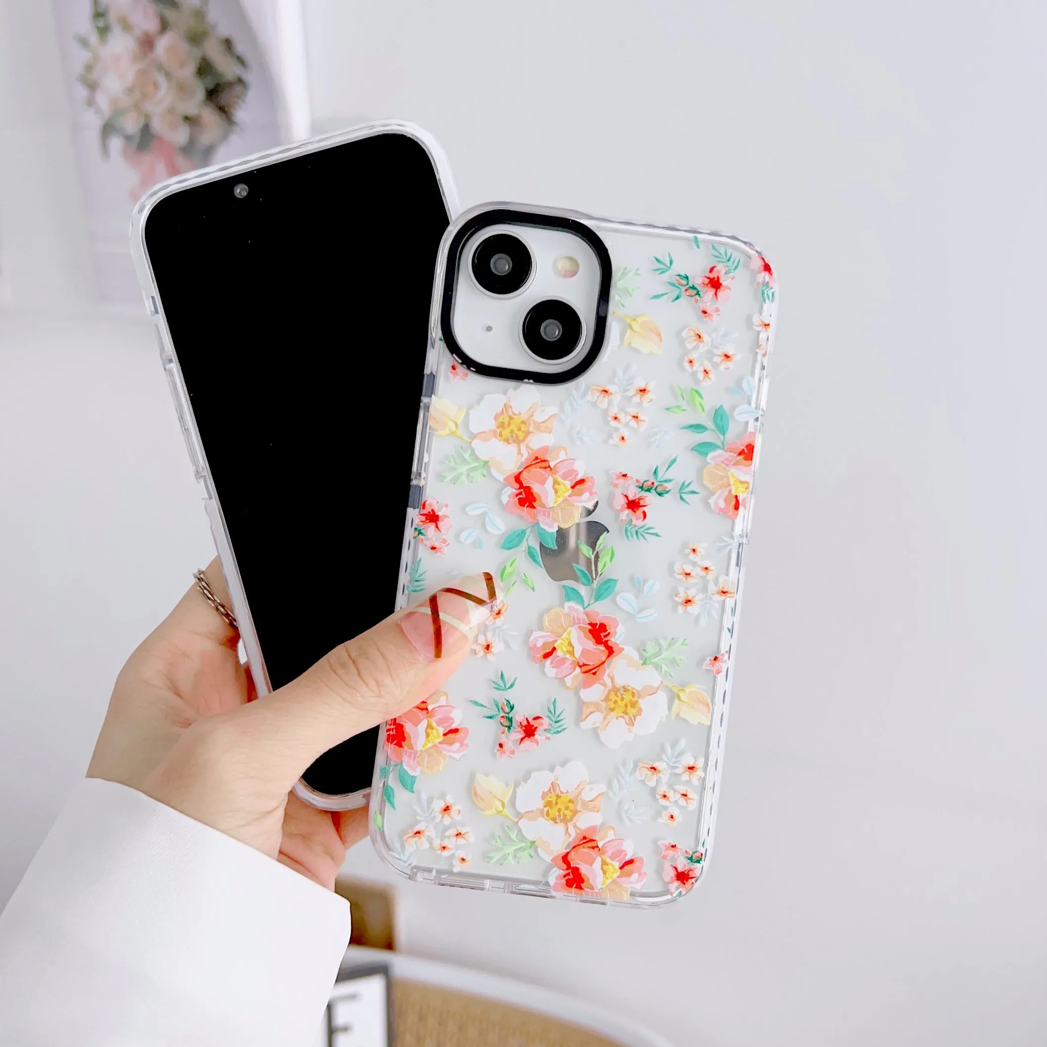 iPhone Impact Proof Silicon Case ( Butterfly And Florals )