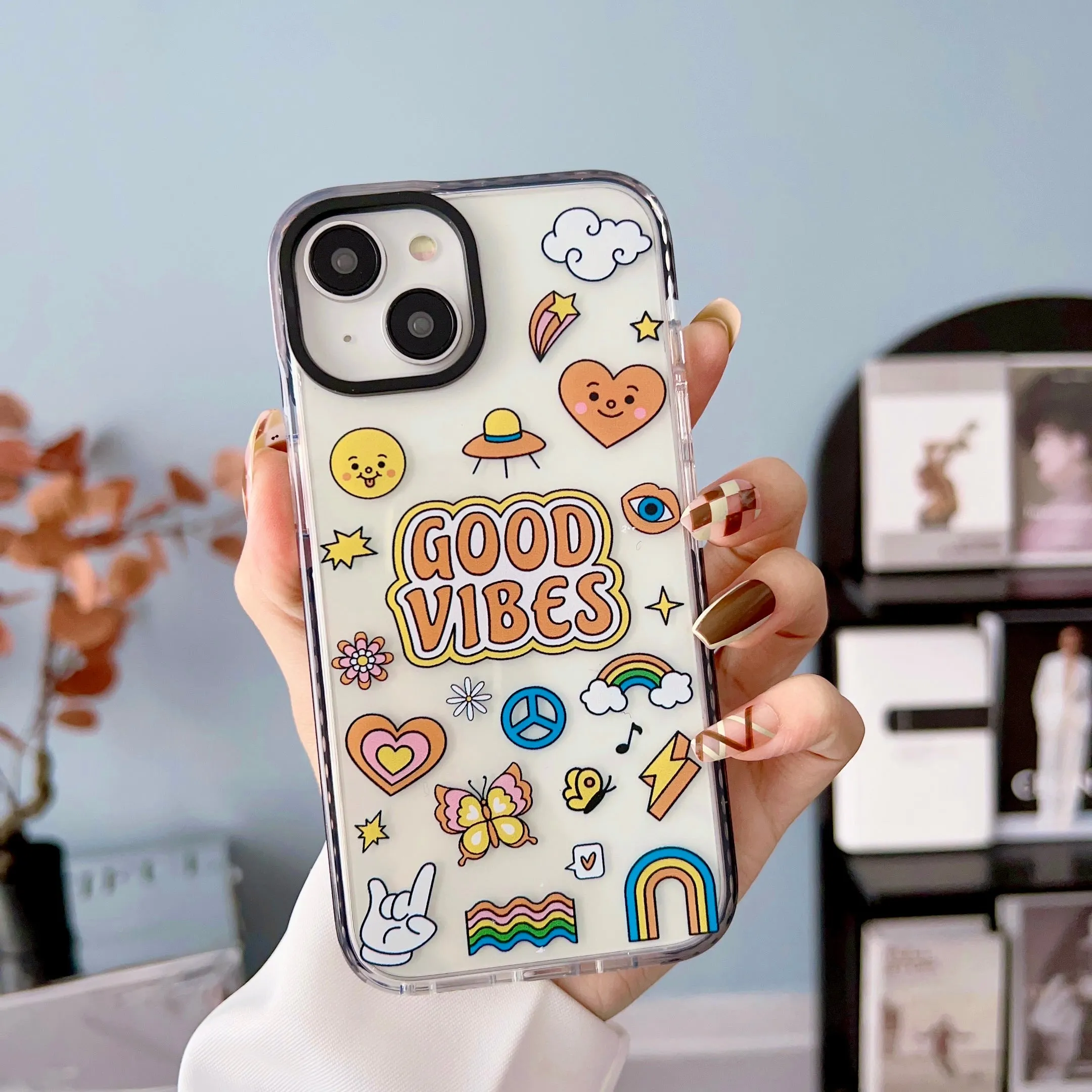 iPhone Impact Proof Silicon Case ( Groovy Stickers )