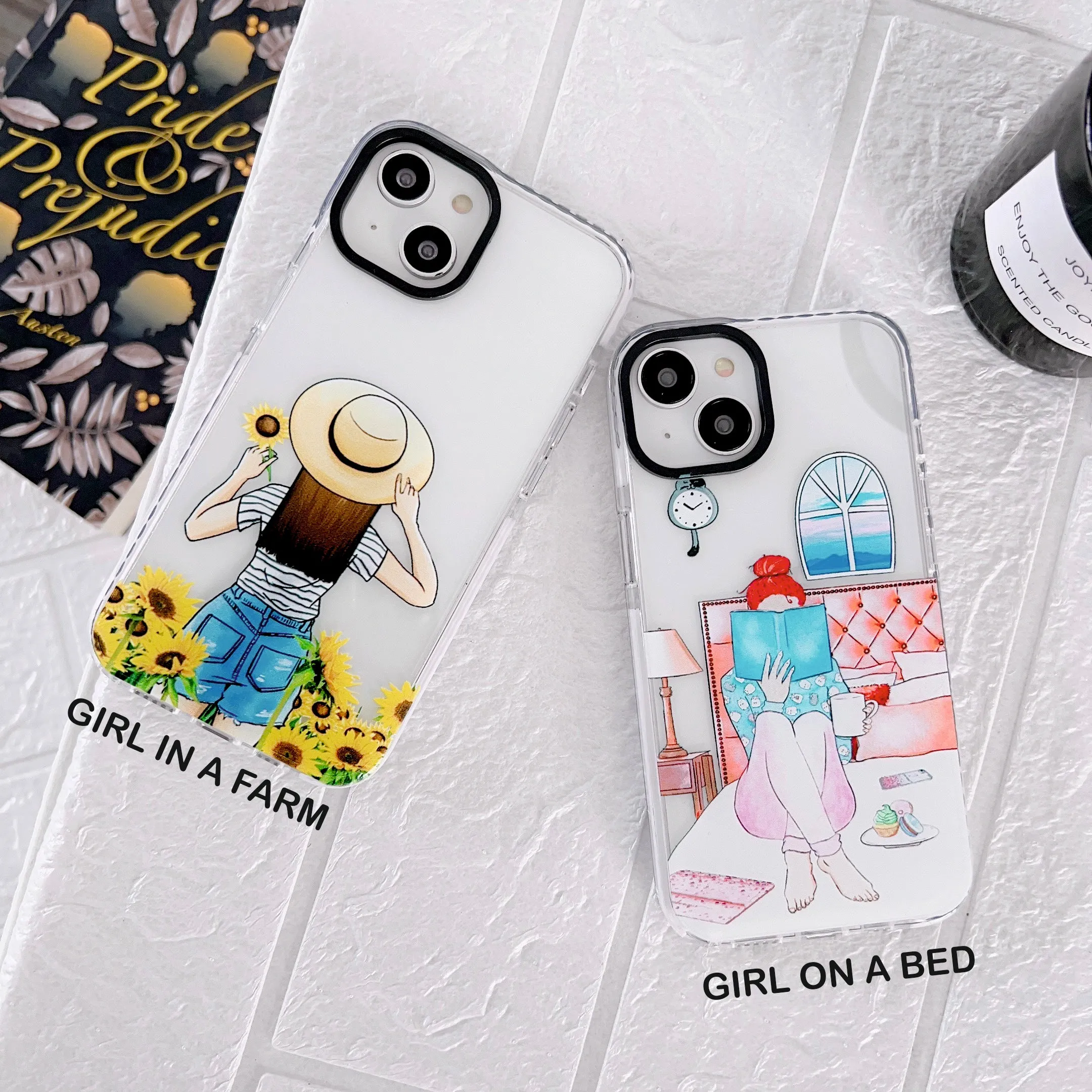 iPhone Impact Proof Silicon Case ( Two Types Of Girls )