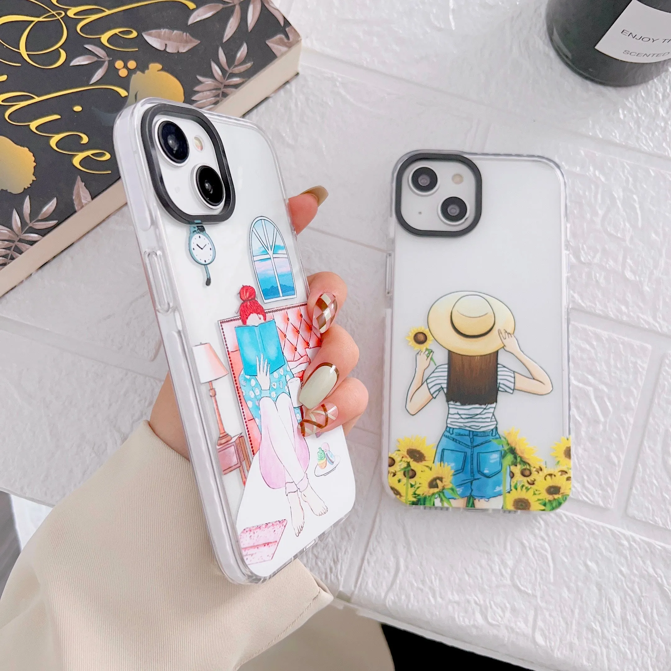 iPhone Impact Proof Silicon Case ( Two Types Of Girls )