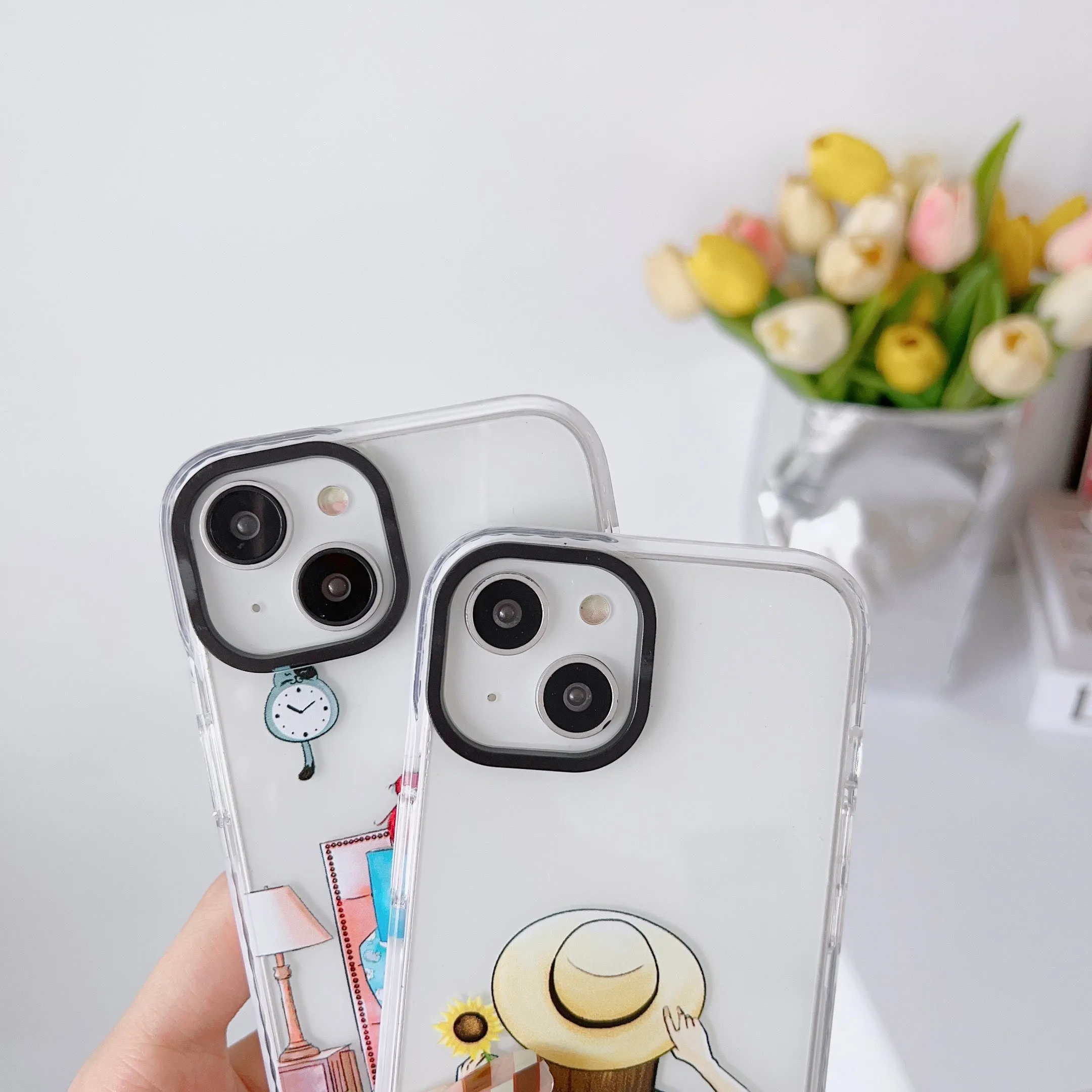 iPhone Impact Proof Silicon Case ( Two Types Of Girls )