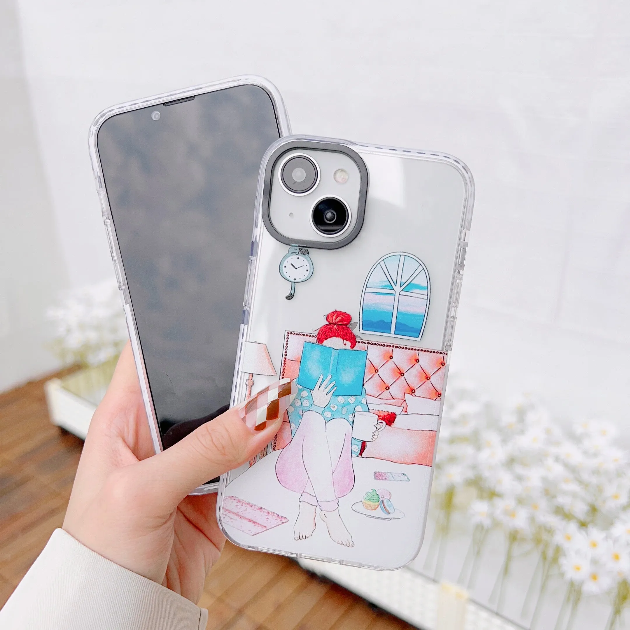 iPhone Impact Proof Silicon Case ( Two Types Of Girls )