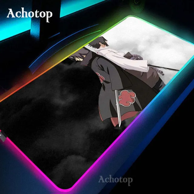 itachi and sasuke RGB Mouse Pad PC Gamer - Large gamming Mousepad XXL