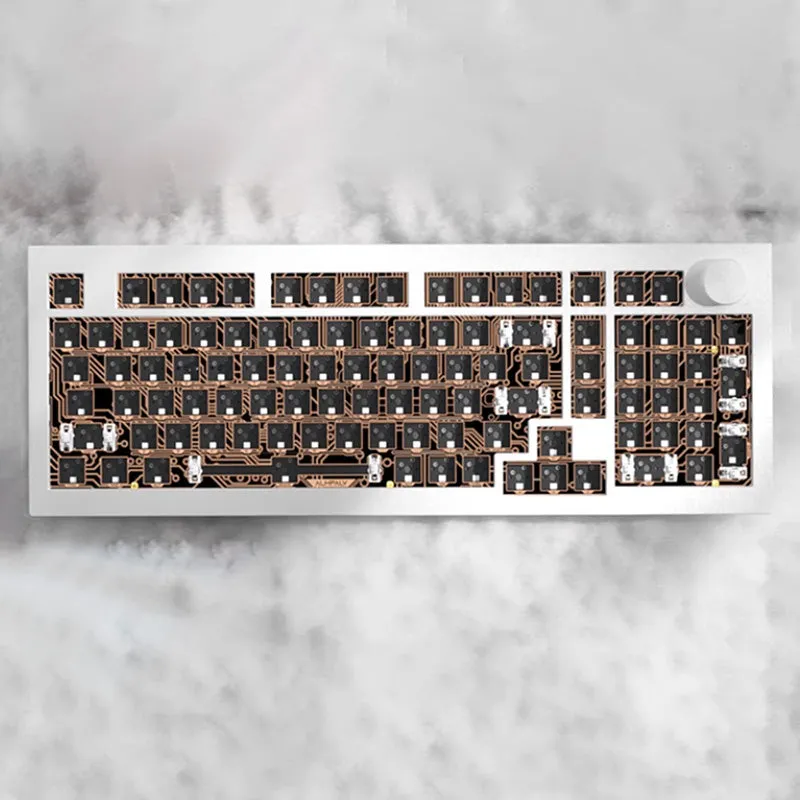 JAMESDONKEY RS2 White Aluiminum Wireless Mechanical Keyboard