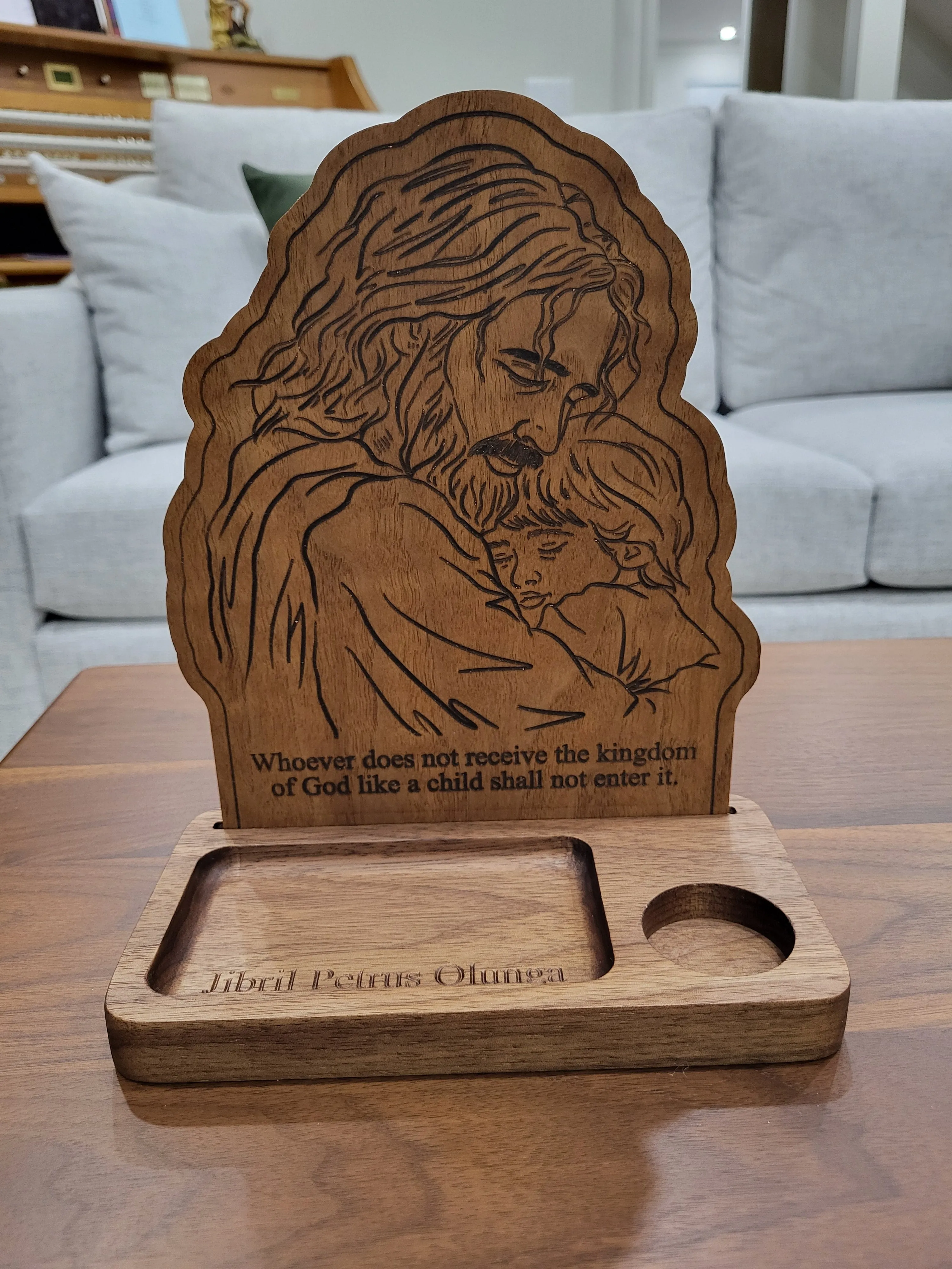 Jesus with Child Prayer Stand