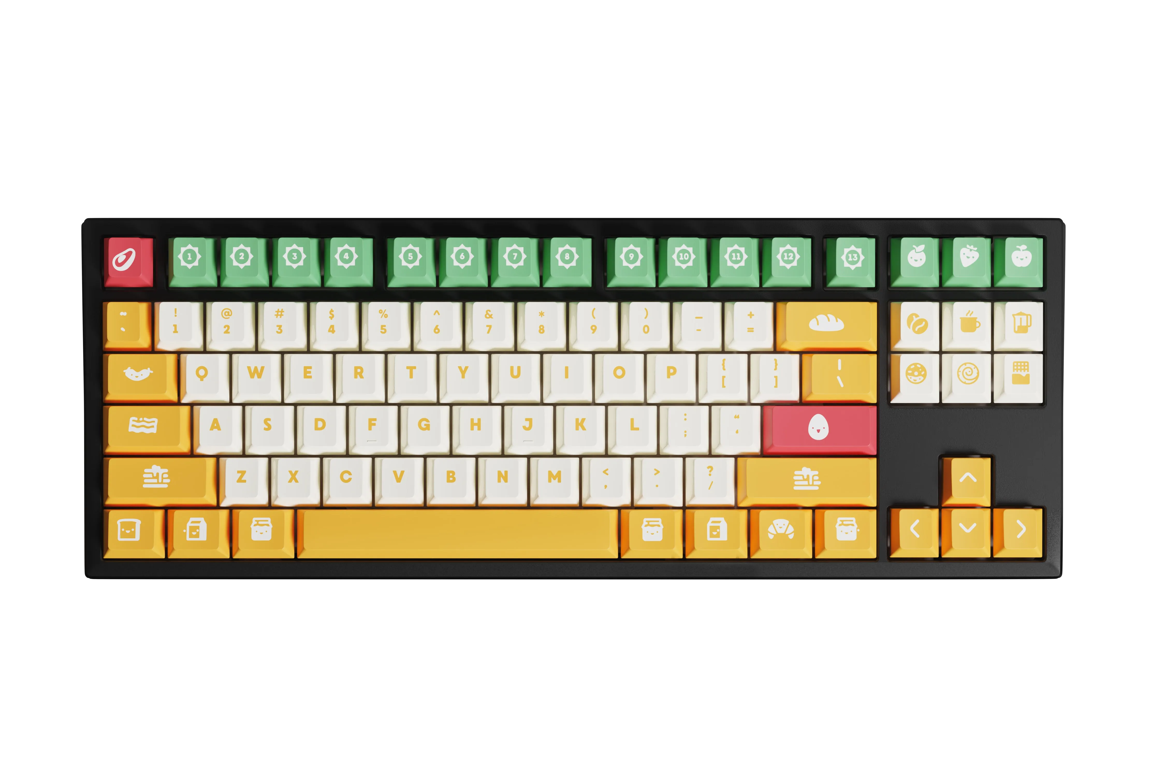 kfaPBT Sunny Side Up Keycaps