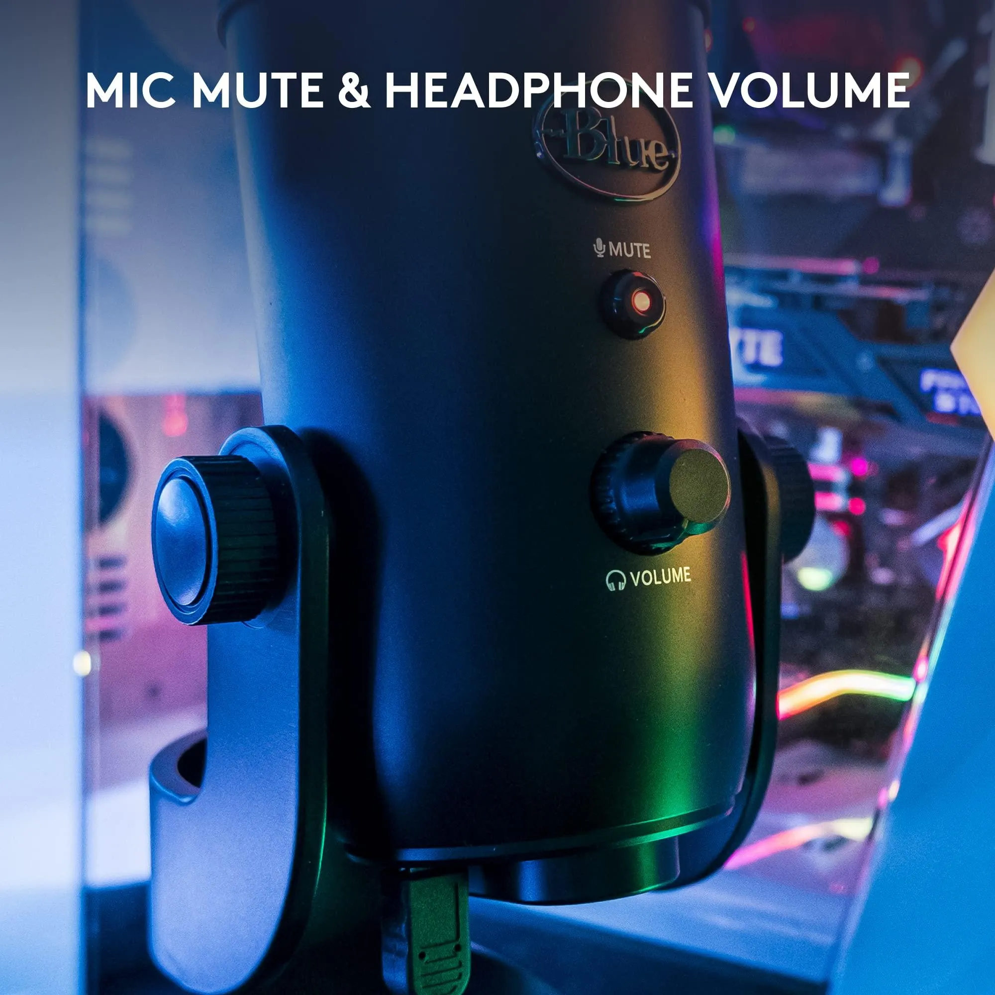 Logitech for Creators Blue Yeti USB Microphone for Gaming, Streaming, Podcasting.