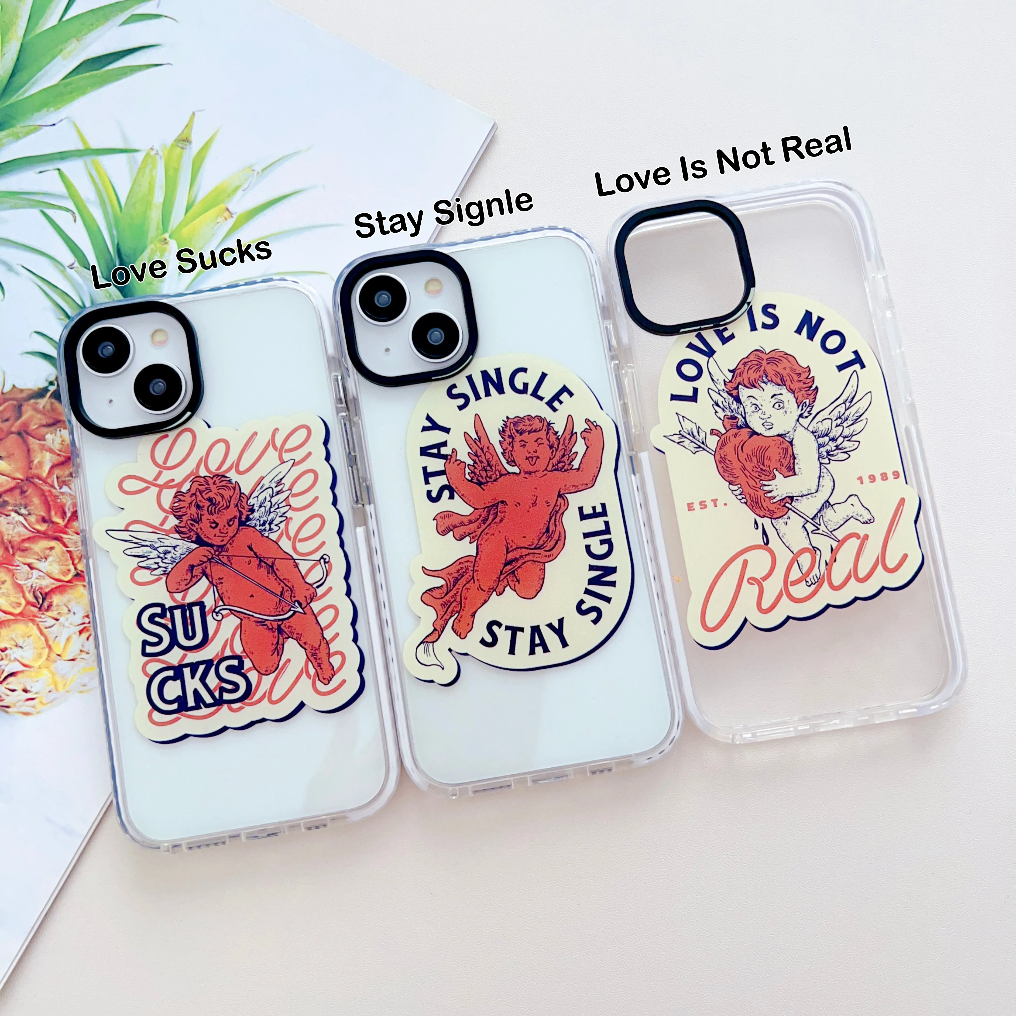 Love Is Not Real Designer Impact Proof Case for iPhone