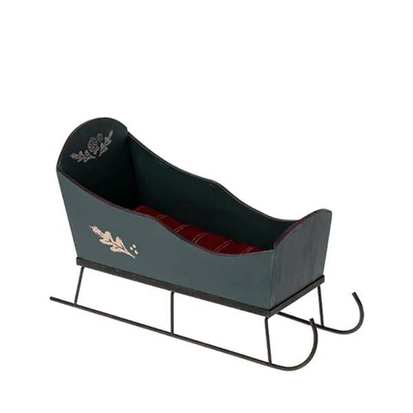 Maileg Sleigh, Medium - Green