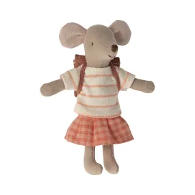 Maileg Tricycle Mouse,  Big Sister, Coral