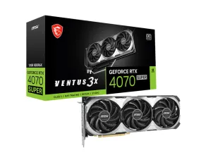 Msi Geforce Rtx 4070 Super 12G Ventus 3X - Graphics Card - Geforce Rtx 4070 Super - 12 Gb