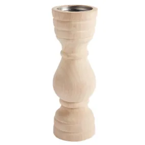 Mud Pie Paulownia Wood Candle Holder - Medium