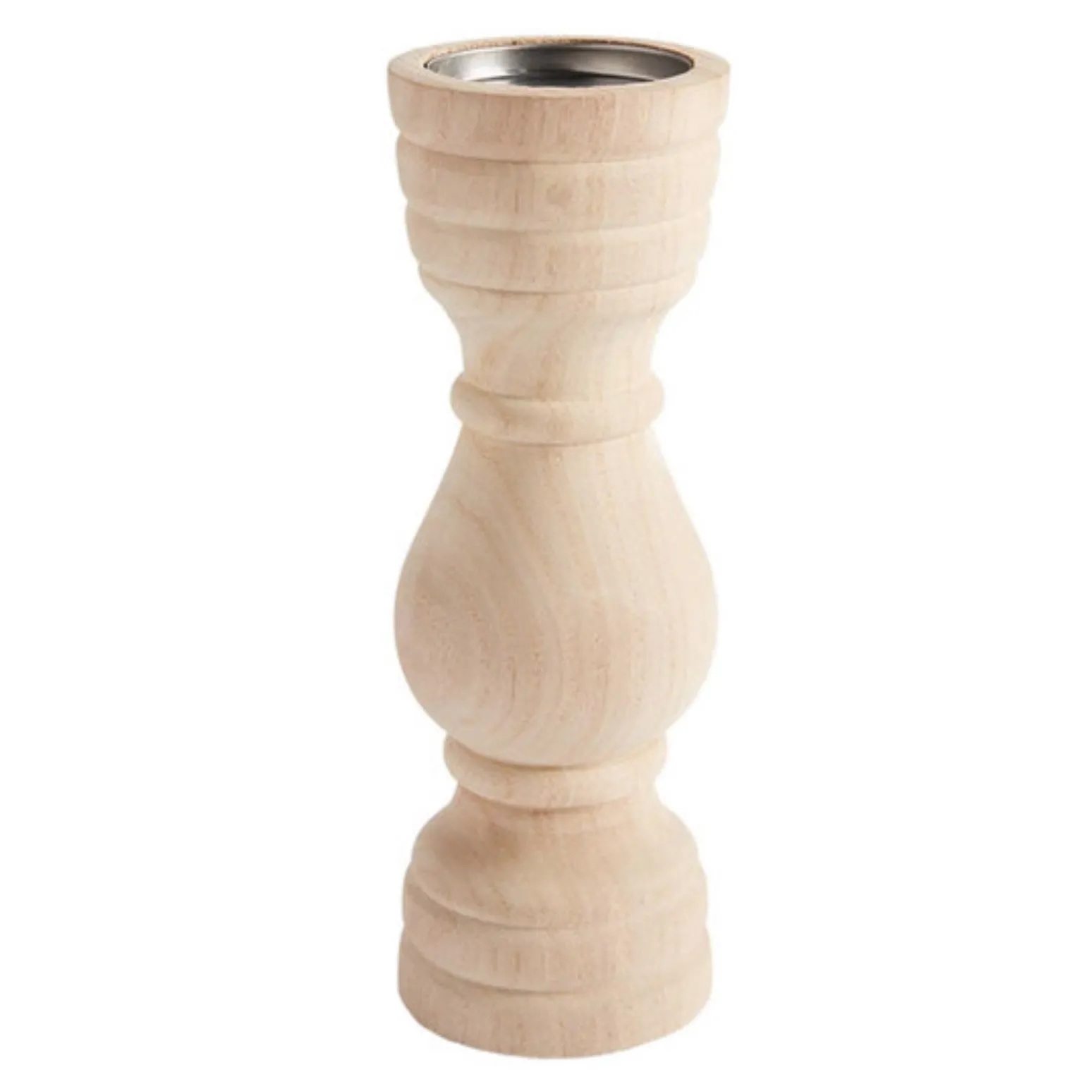 Mud Pie Paulownia Wood Candle Holder - Medium