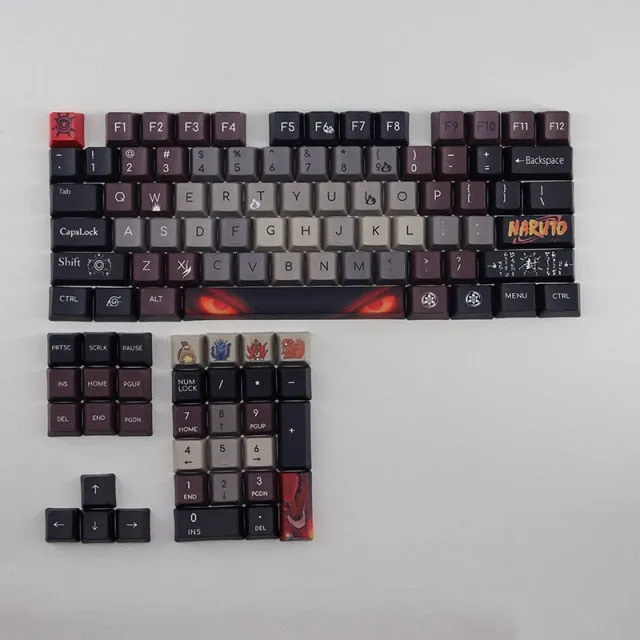 Naruto Tailed Beasts 108 Keycap Set | Naruto Manga/Anime | PBT Sublimation OEM Height For Cherry MX Switch