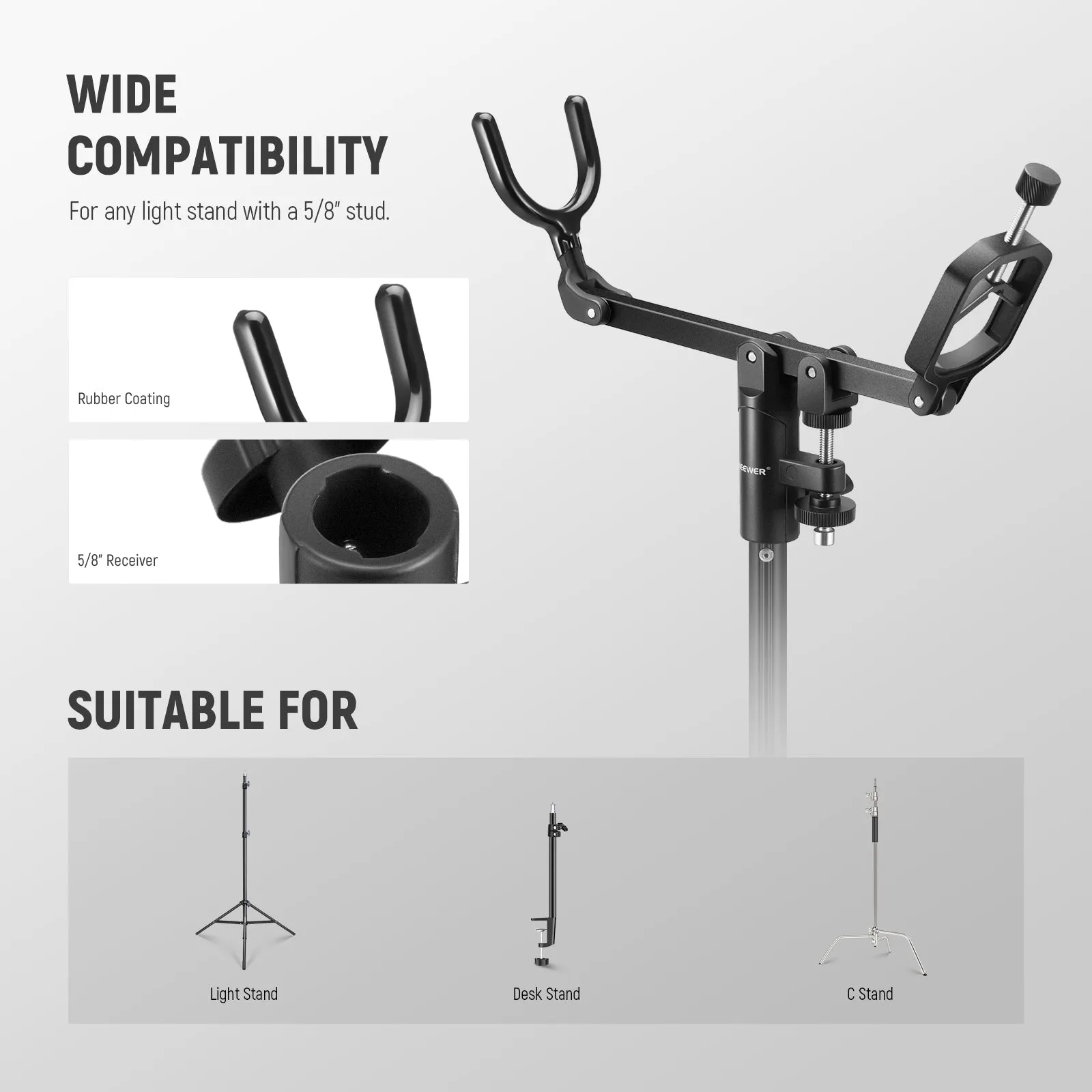 NEEWER CM-NA-2 Mic Boom Pole Support Holder