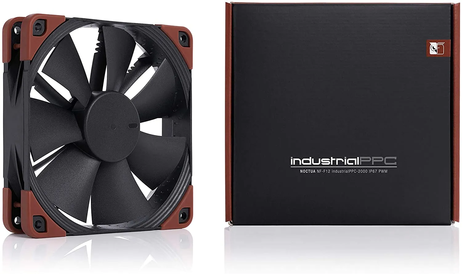 Noctua NF-F12 iPPC-2000 IP67 PWM, Heavy Duty Cooling Fan, 4-Pin, 2000 RPM (120mm, Black)