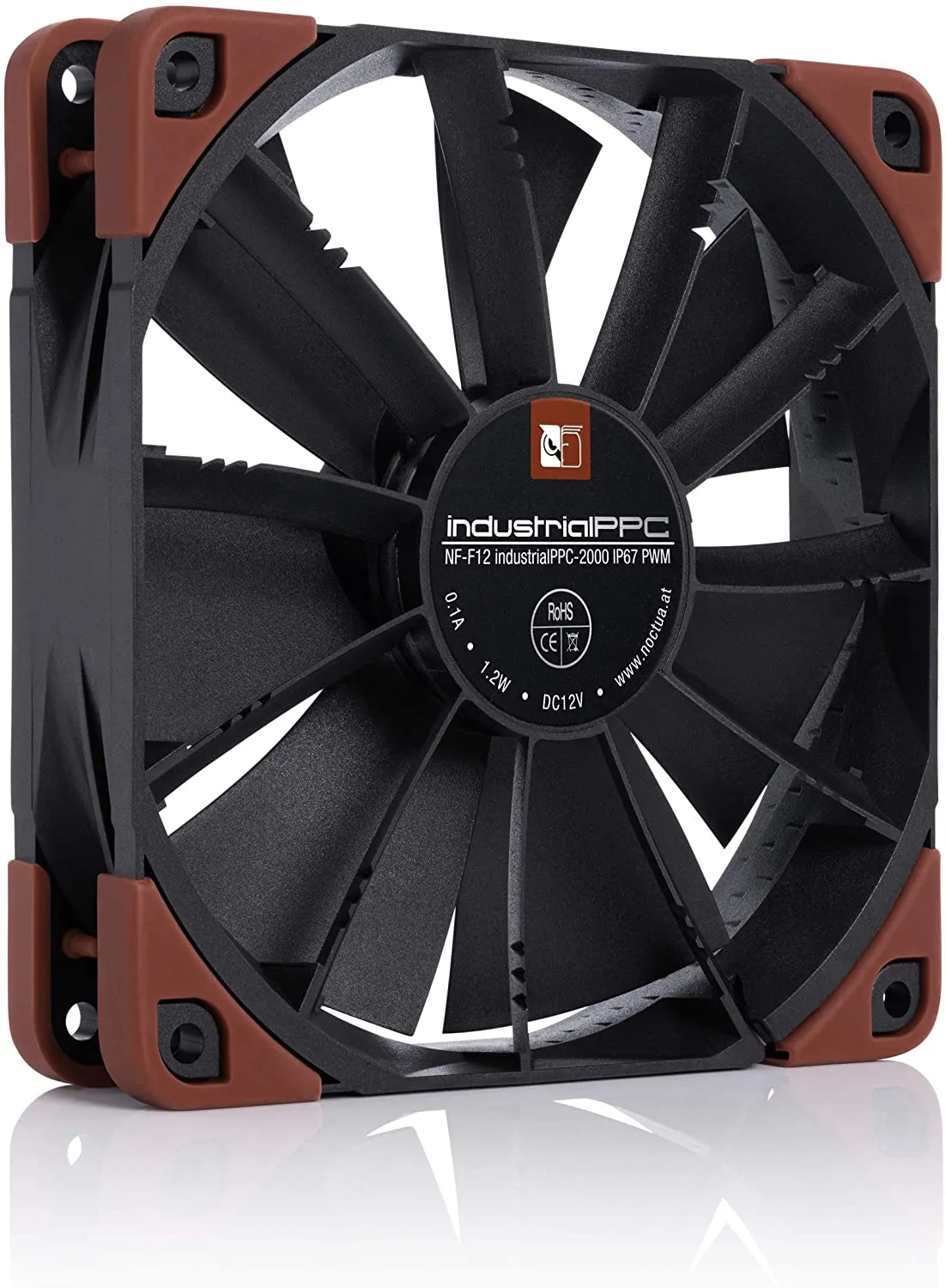 Noctua NF-F12 iPPC-2000 IP67 PWM, Heavy Duty Cooling Fan, 4-Pin, 2000 RPM (120mm, Black)