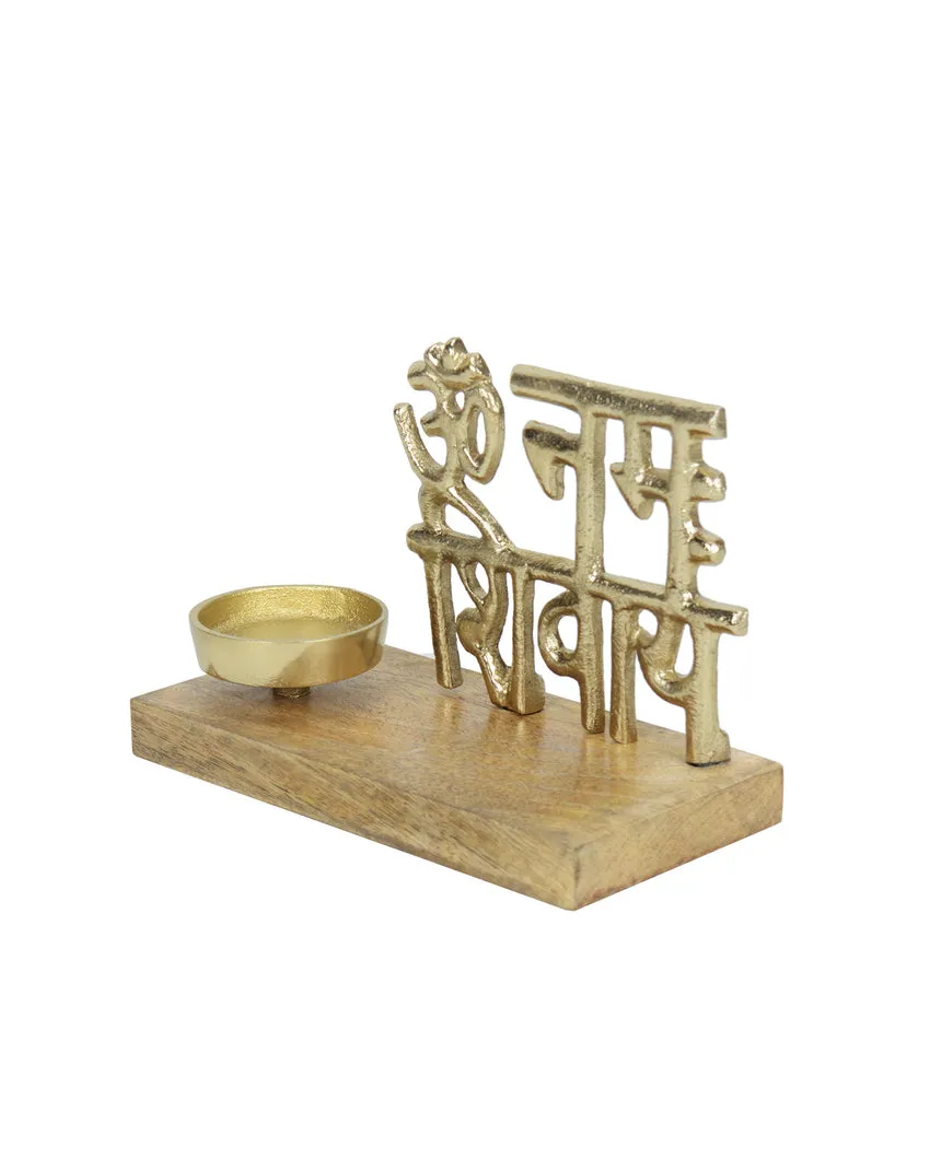 Om Spiritual Festive Candle Holder | 7 x 4 x 5 inches