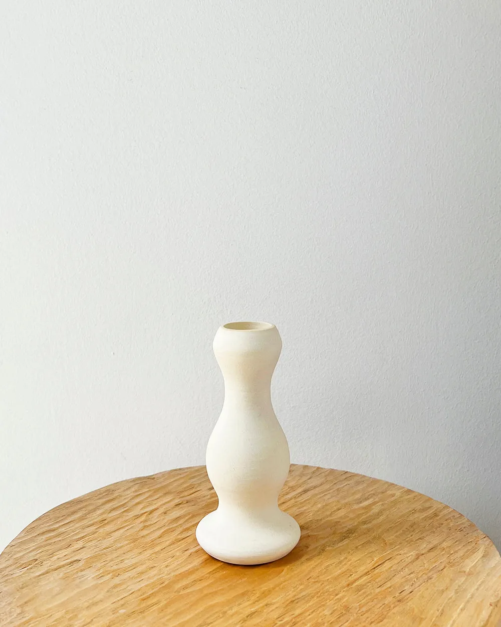 One-of-a-Kind Ceramic Candle Holders - Ivory