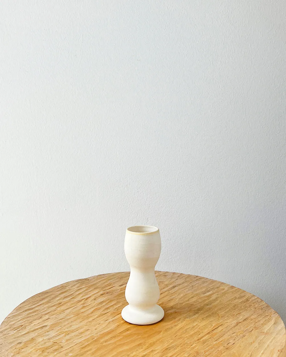 One-of-a-Kind Ceramic Candle Holders - Ivory