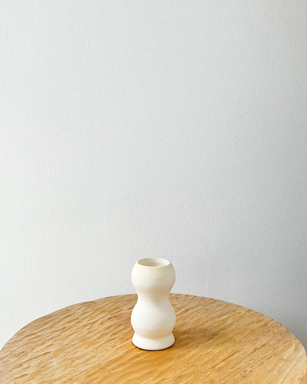 One-of-a-Kind Ceramic Candle Holders - Ivory