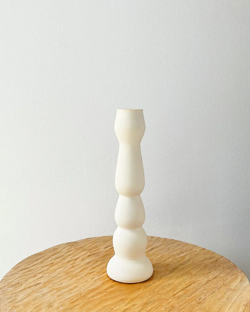 One-of-a-Kind Ceramic Candle Holders - Ivory