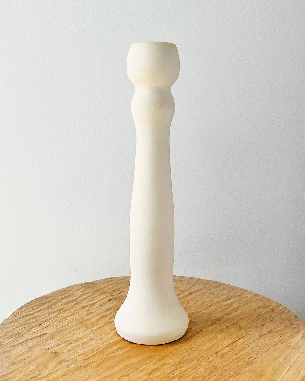 One-of-a-Kind Ceramic Candle Holders - Ivory