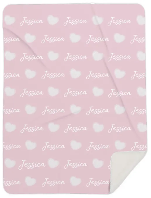 Personalised Fleece Blanket, Choose your design and colours, add your name