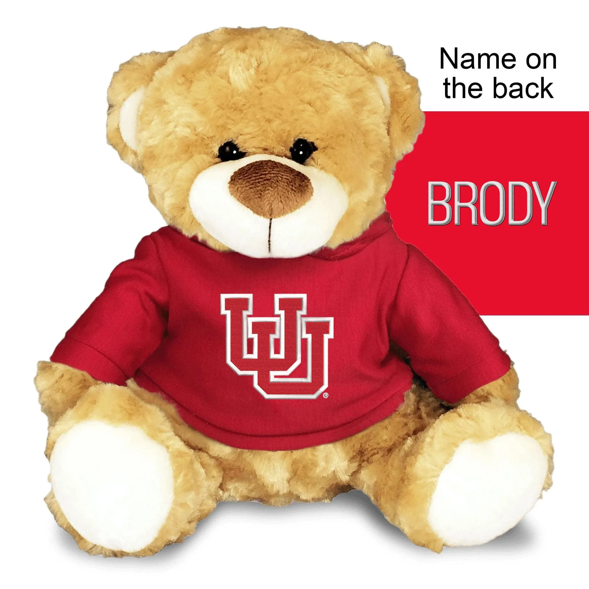 Personalized Utah Utes Interlocking U 10" Plush Bear