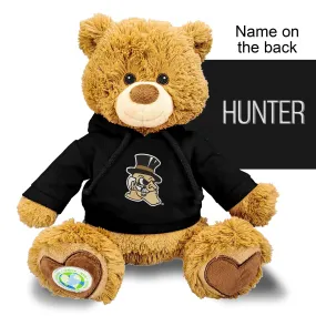 Personalized Wake Forest Demon Deacons Deacon Head 10" Plush Bear 2