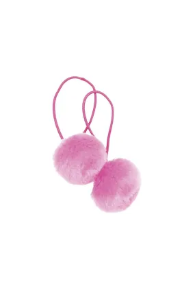 Pom Pom Puffs Ponytail Holders