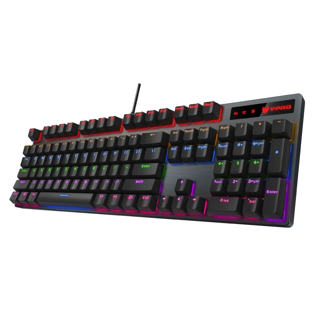 RAPOO GK500 MECHANICAL GAMING KEYBOARD BLUE SWITCHES (BLACK)