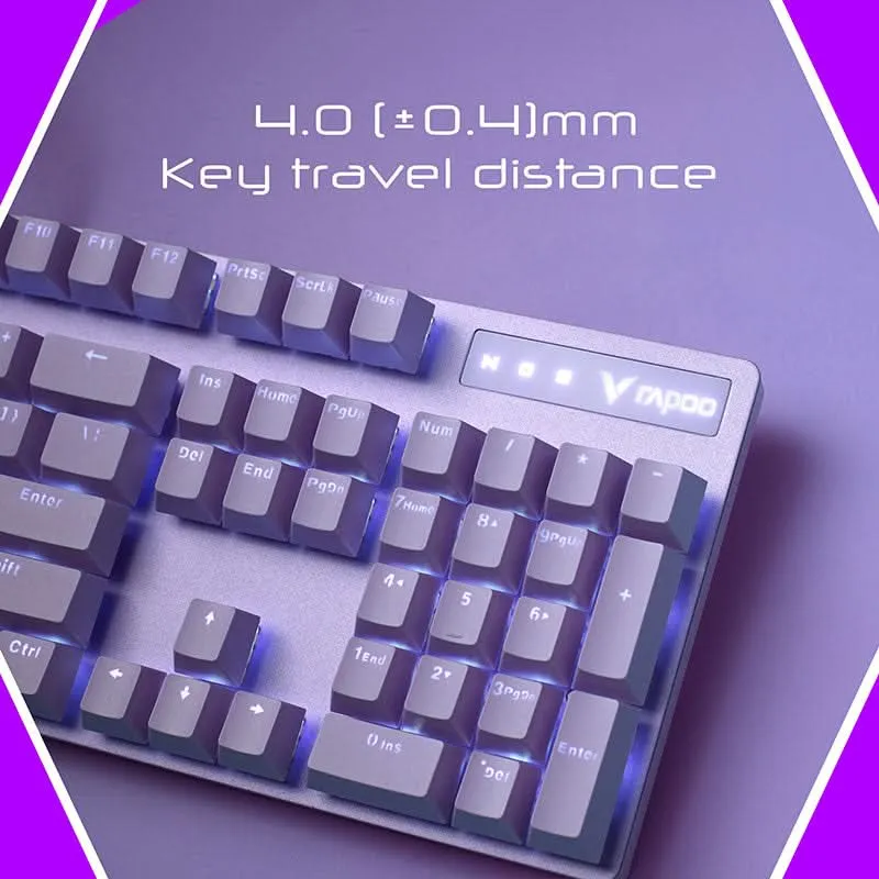 RAPOO V500 PRO MECHANICAL GAMING KEYBOARD PURPLE