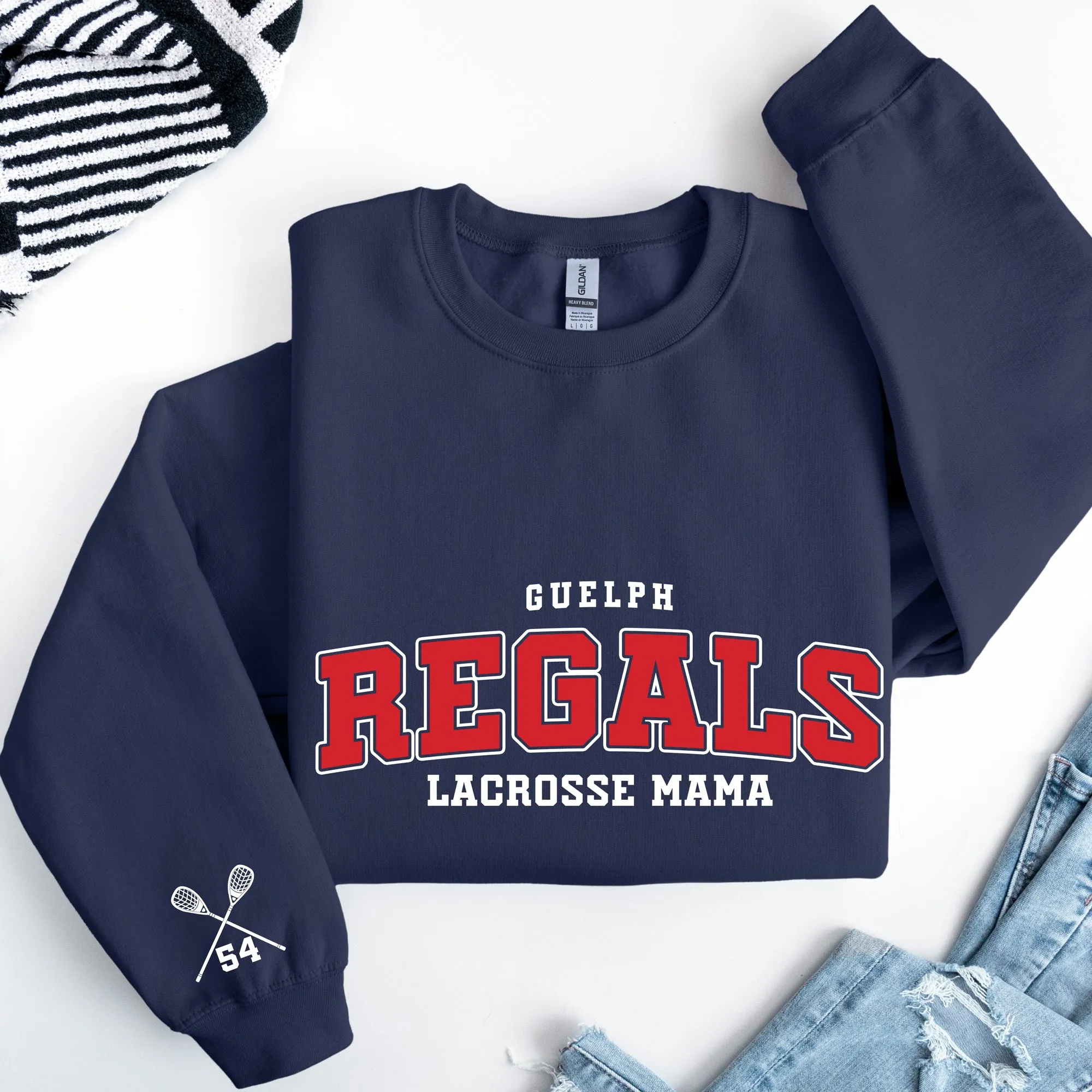 Regals Lacrosse Varsity Apparel - Personalized LNSW-201 HOODIE/CREWNECK - Youth and Adult