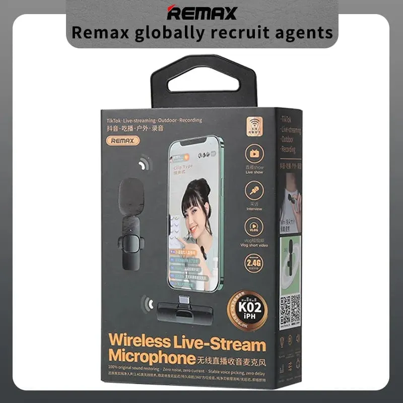 REMAX - Type C Noise Reduction Portable Wireless Microphone