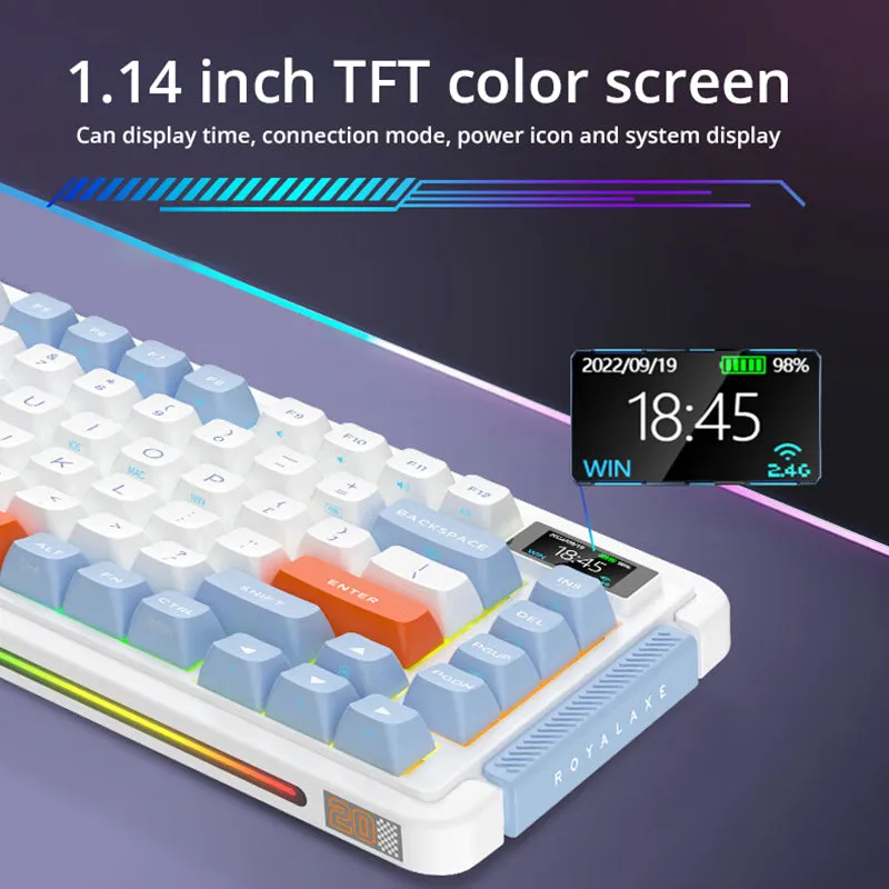 RoyalAxe L75 Mechanical Keyboard with TFT Display