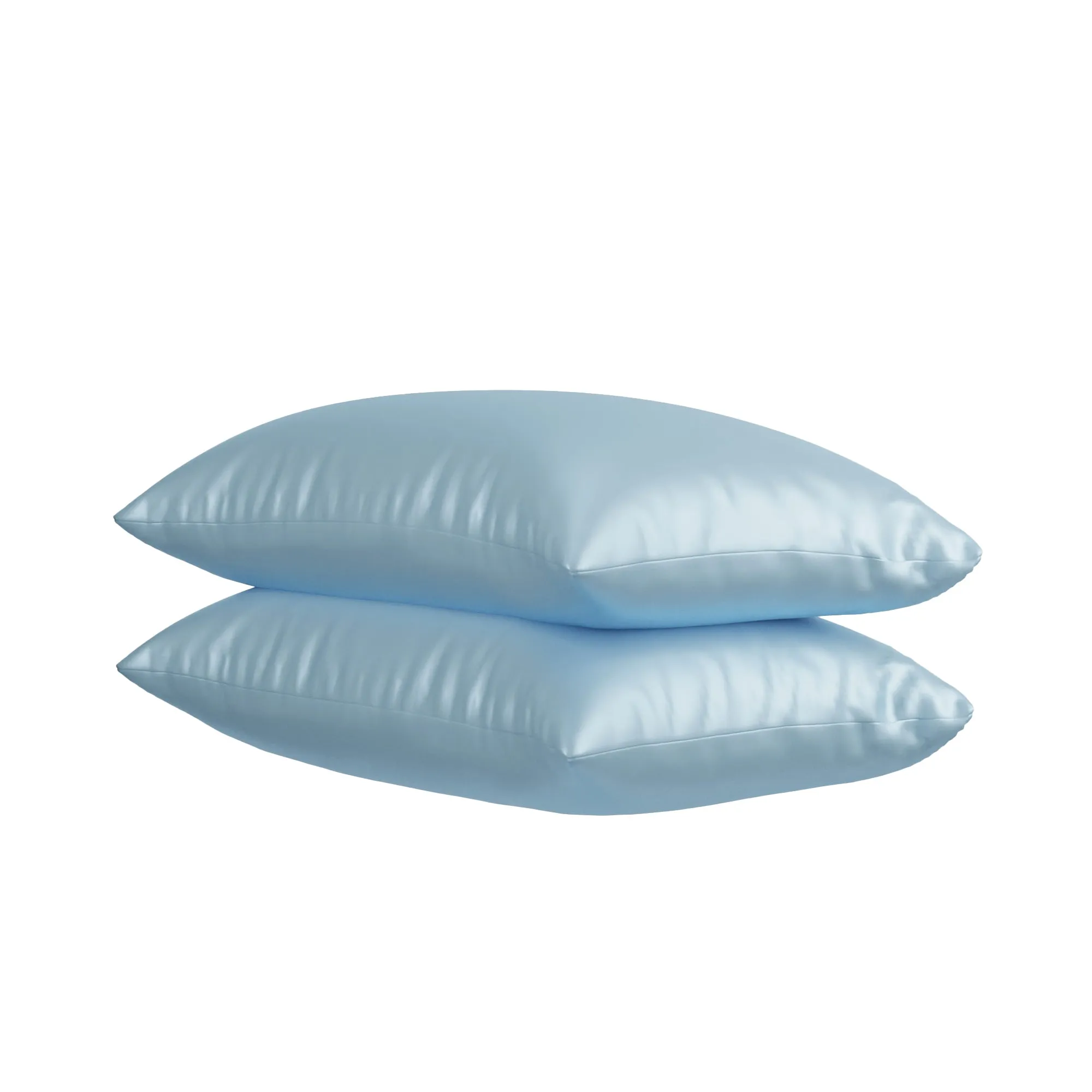 Silk-Like Dreamy Blue Pillow Covers - Set of 2