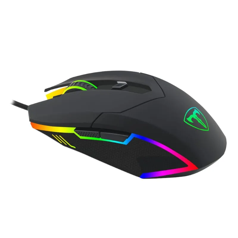 T-Dagger Lance Corporal 3200Dpi 5 Button|180Cm Cable|Ambi-Design|Rgb Backlit Gaming Mouse - Black