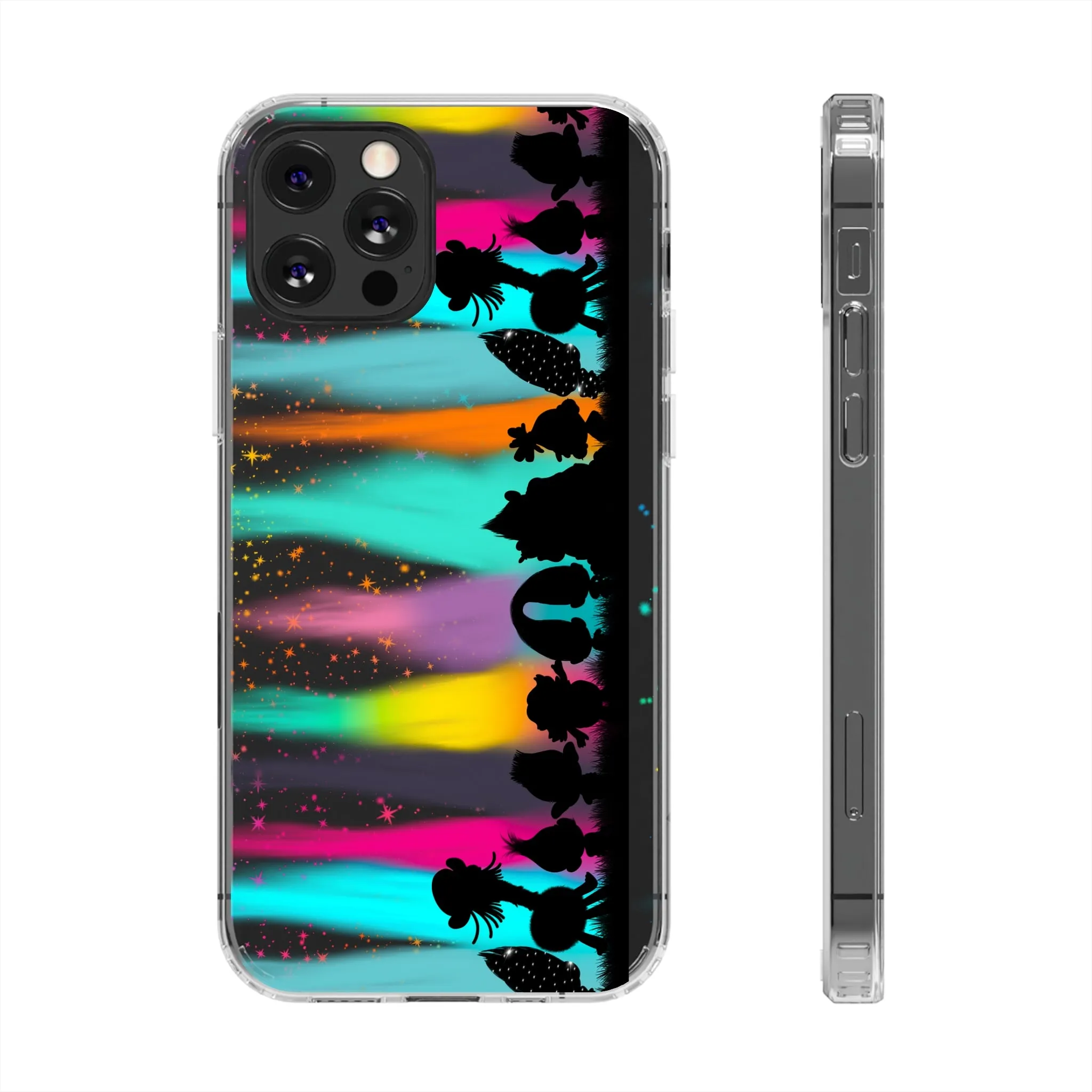 Trolls Border Fan Art Clear Phone Case! Inspired Hand drawn Unique Gift