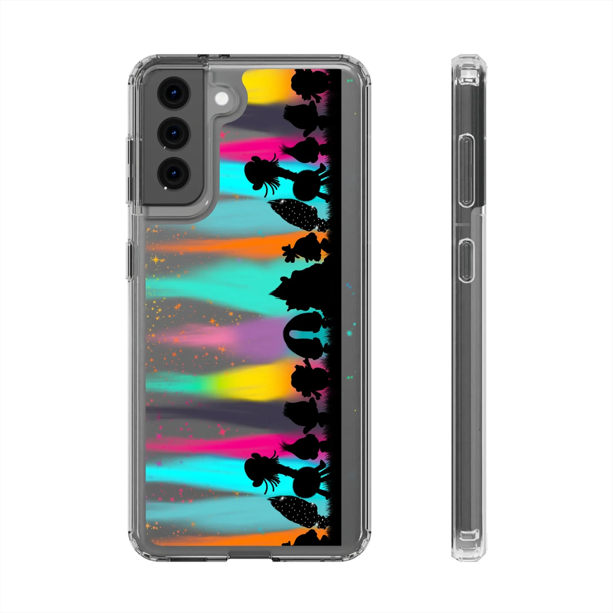 Trolls Border Fan Art Clear Phone Case! Inspired Hand drawn Unique Gift