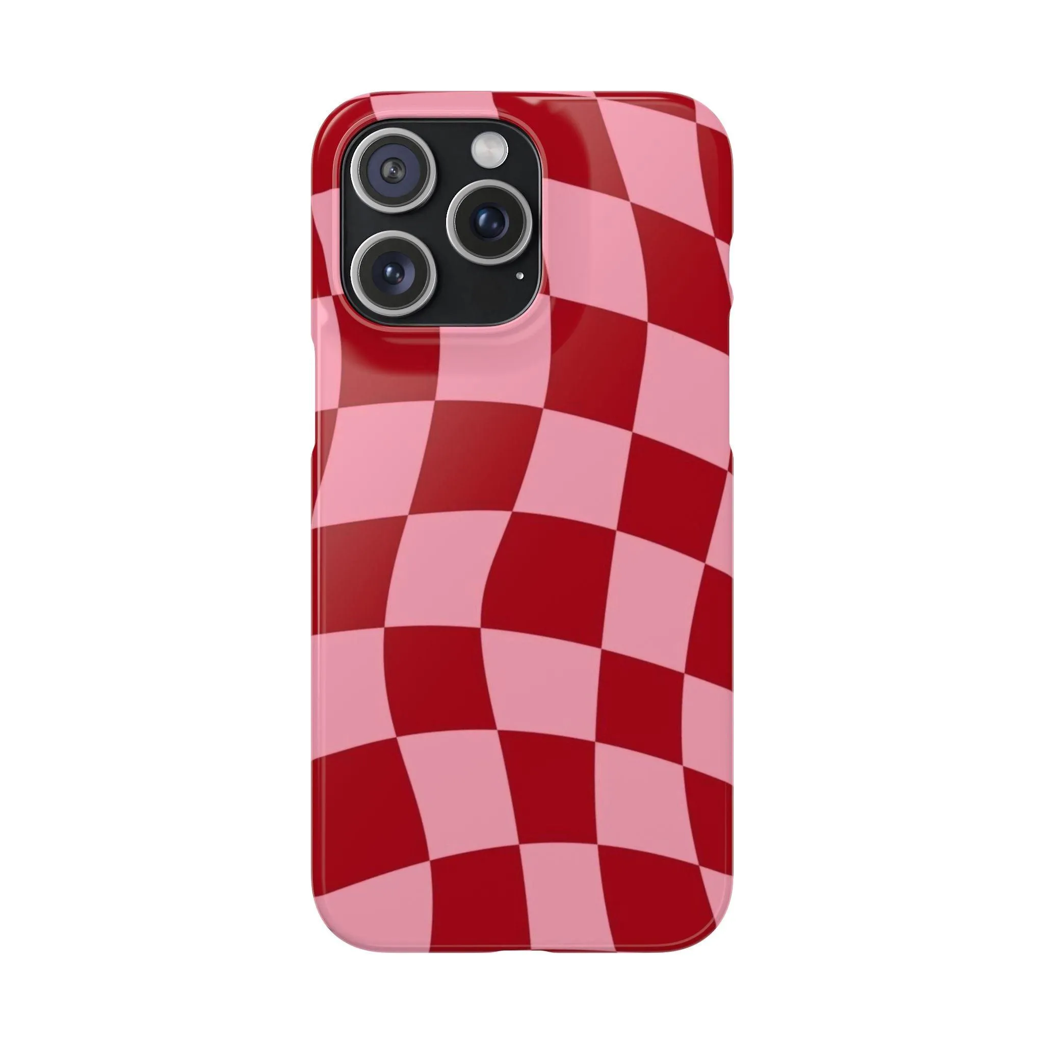 Twist & Check Red Snap iPhone Cases