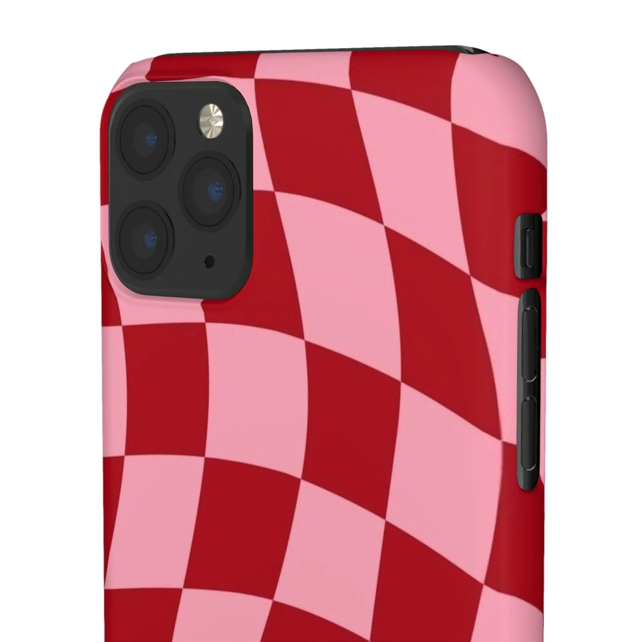 Twist & Check Red Snap iPhone Cases