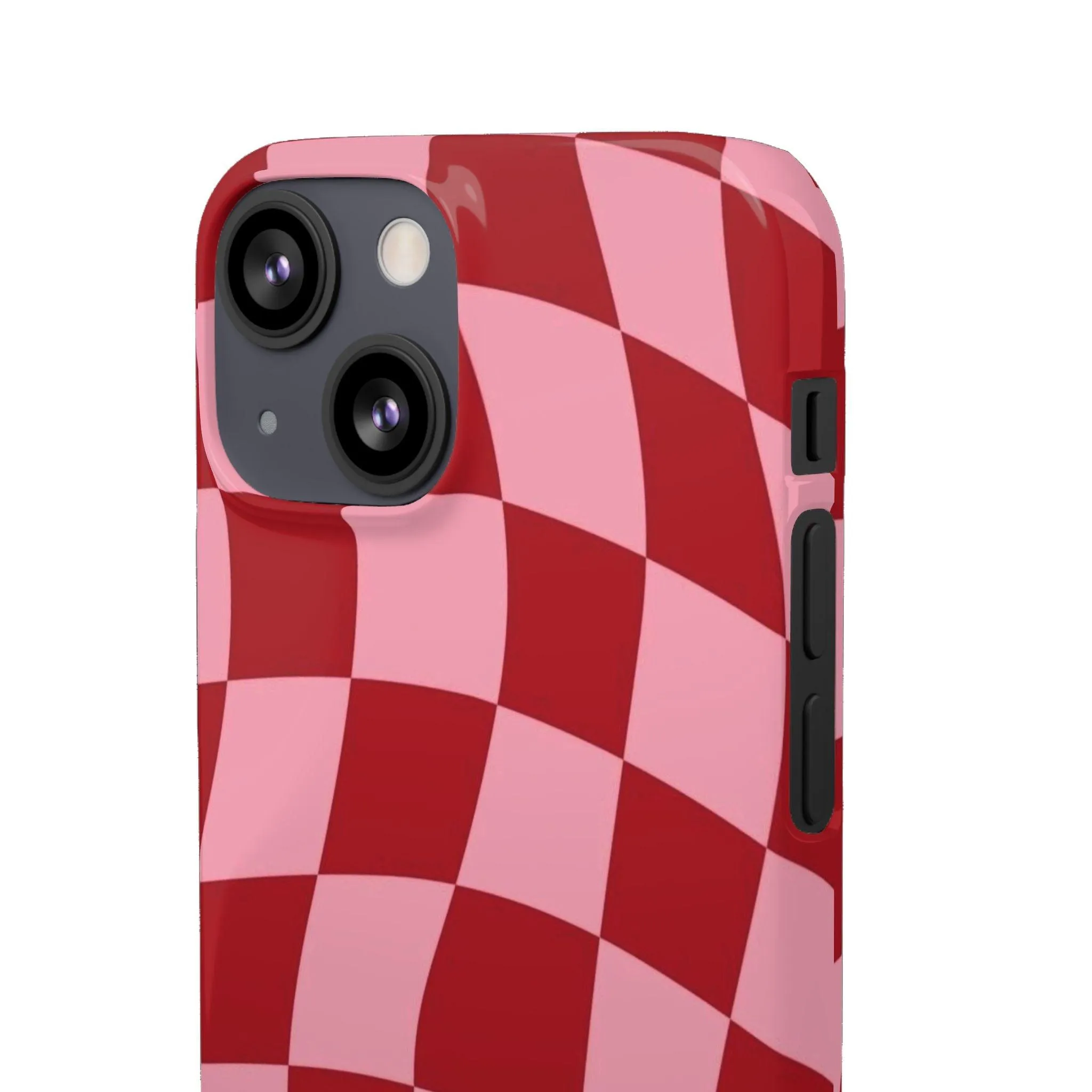 Twist & Check Red Snap iPhone Cases