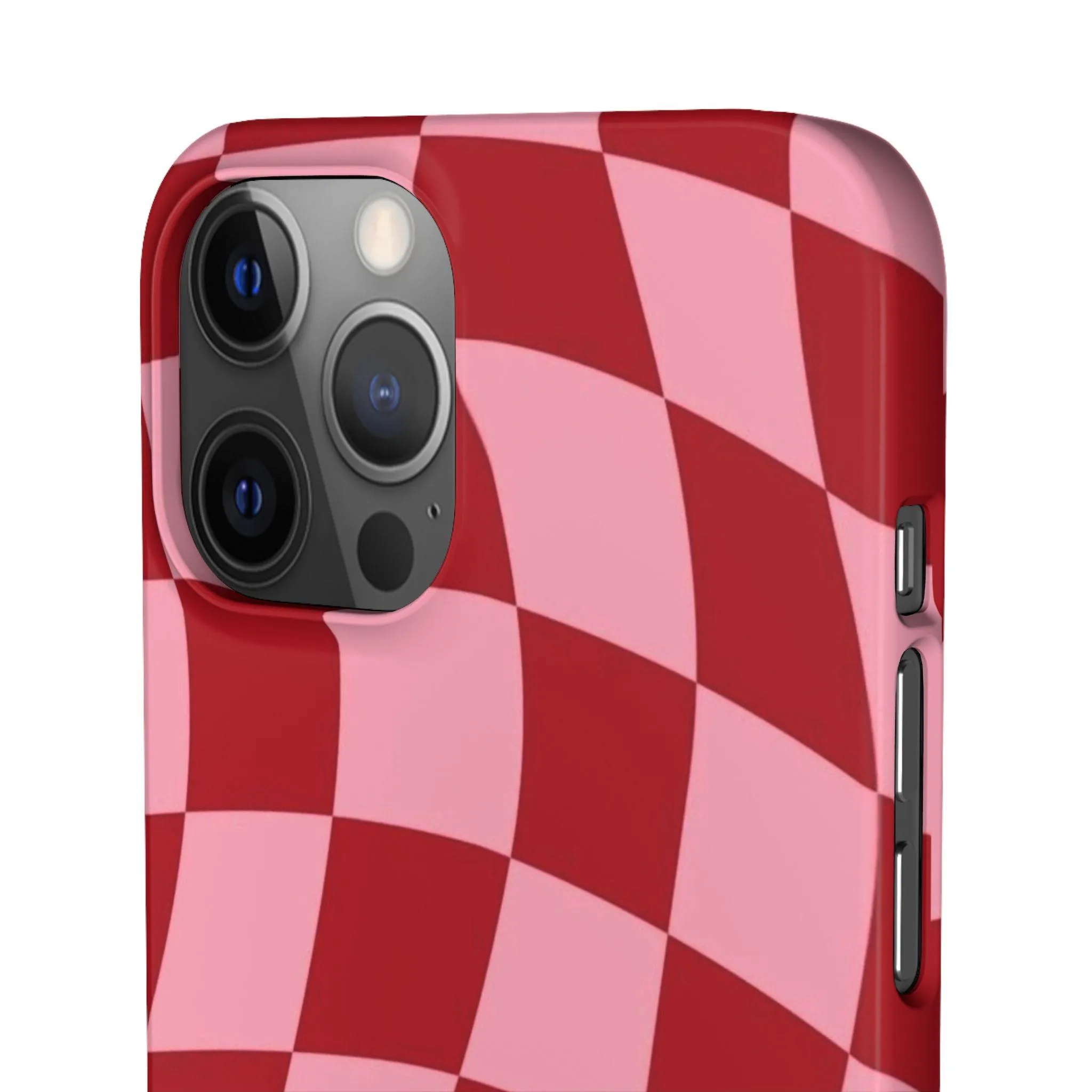 Twist & Check Red Snap iPhone Cases