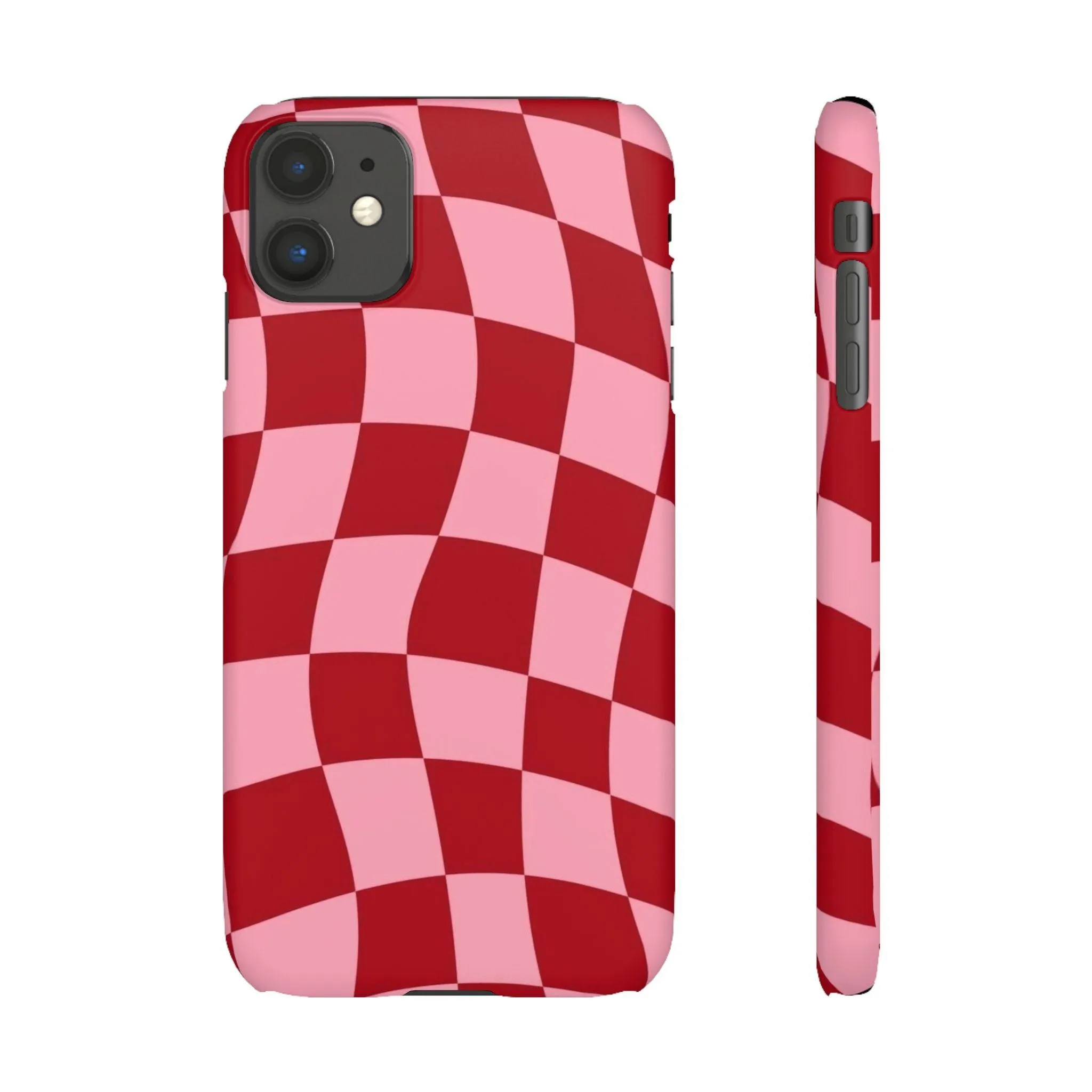 Twist & Check Red Snap iPhone Cases