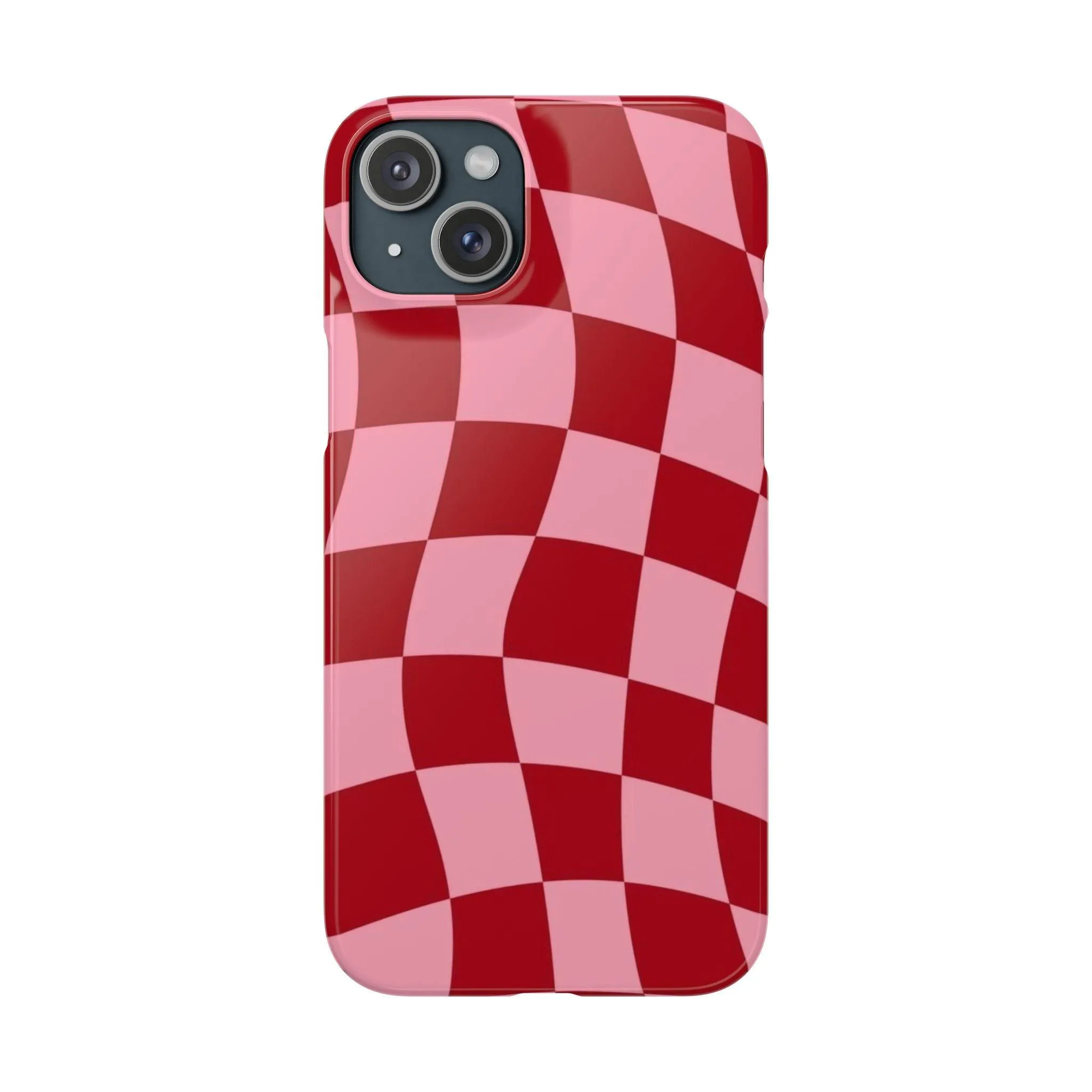 Twist & Check Red Snap iPhone Cases