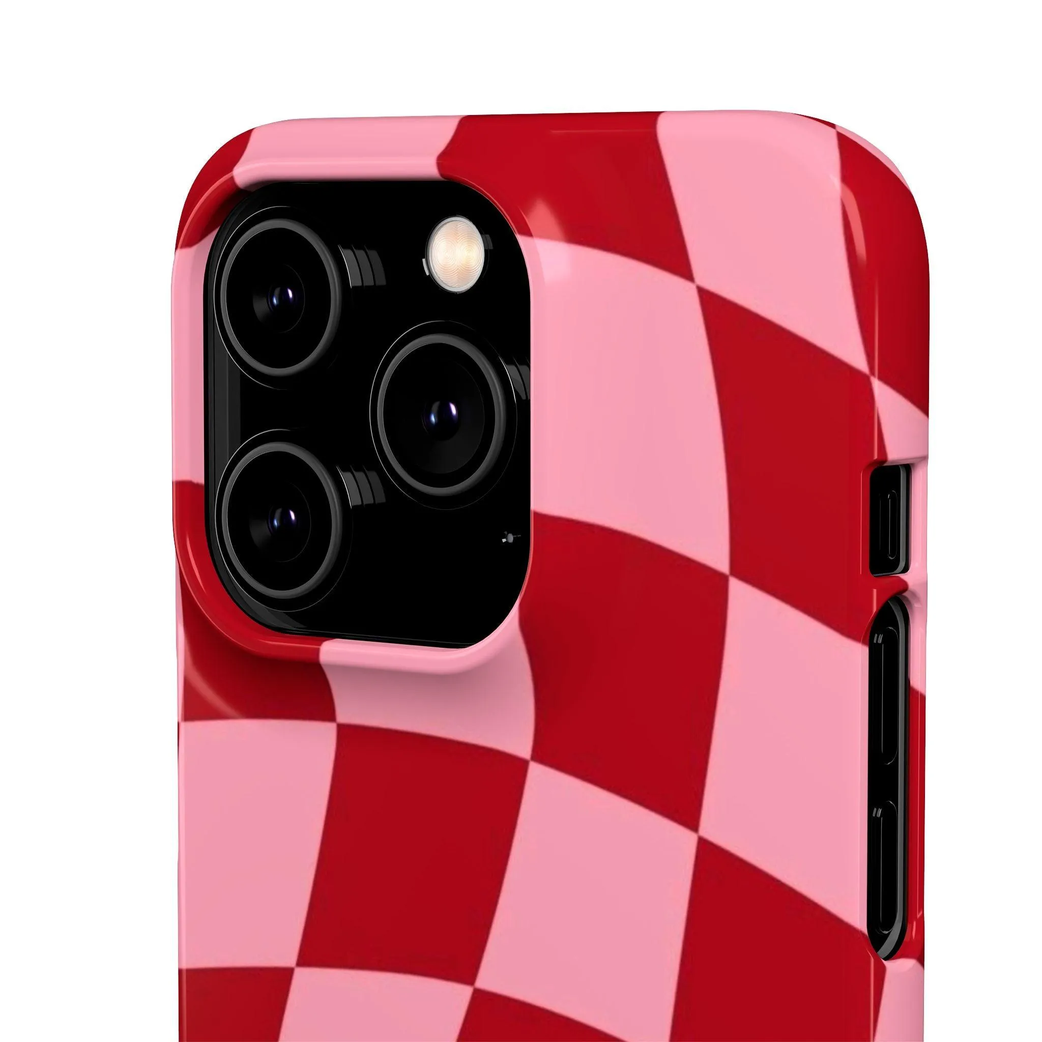 Twist & Check Red Snap iPhone Cases