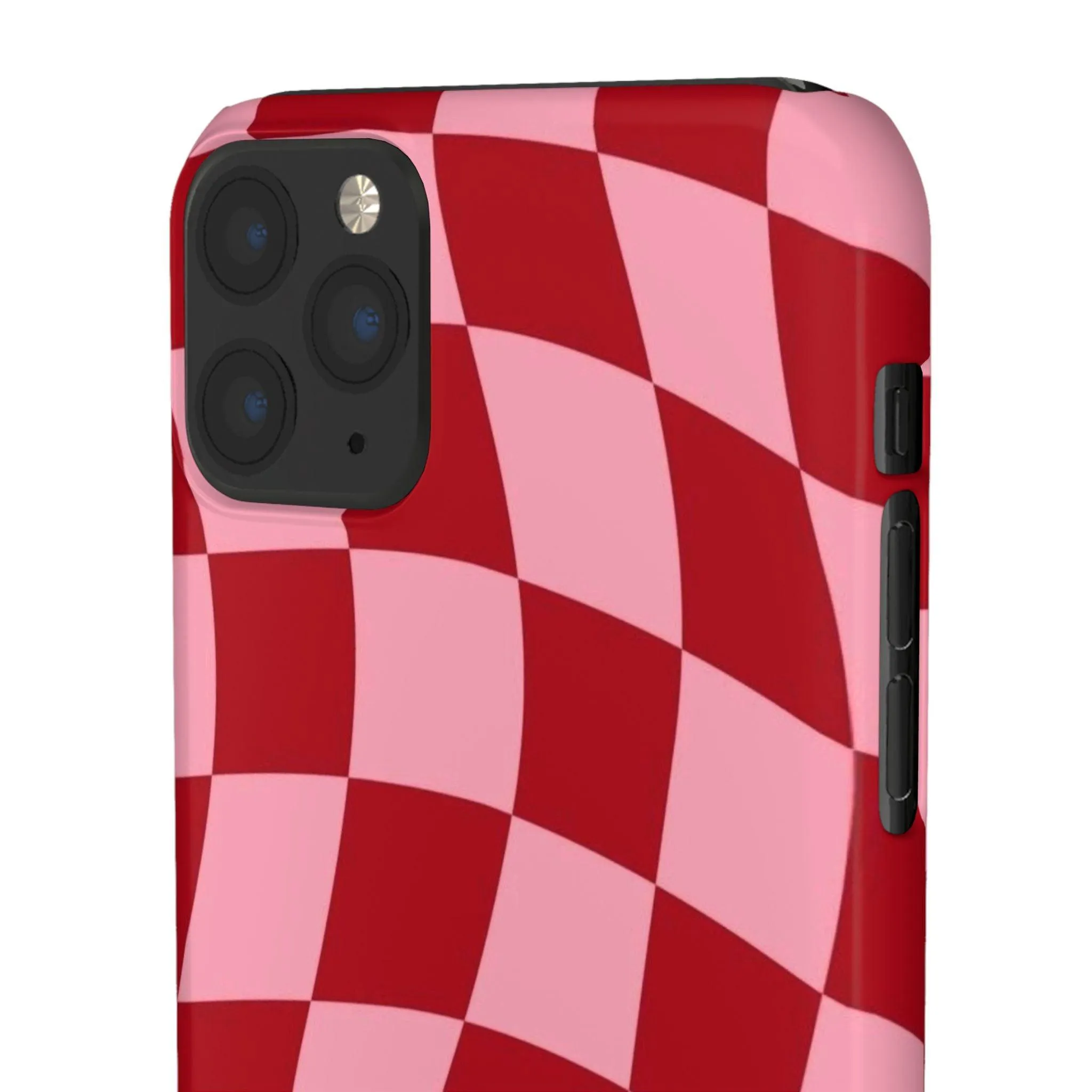 Twist & Check Red Snap iPhone Cases